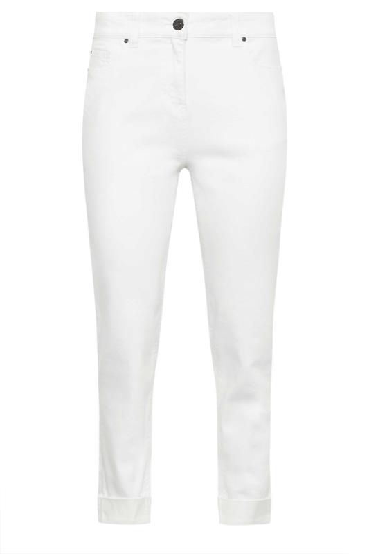 M&Co White Ankle Grazer Cigarette Jeans | M&Co 5