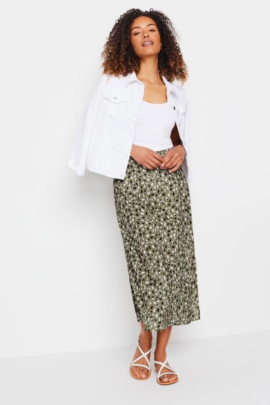 M&Co Khahi Green Spot Print Midaxi Skirt | M&Co 2