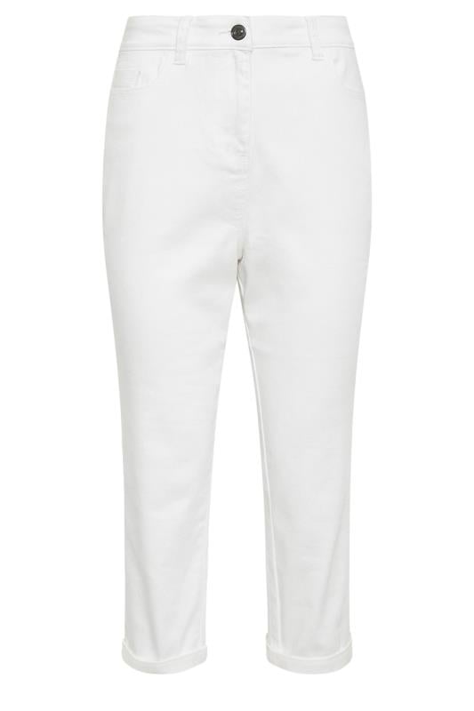 M&Co White Cropped Boyfriend Jeans | M&Co 5