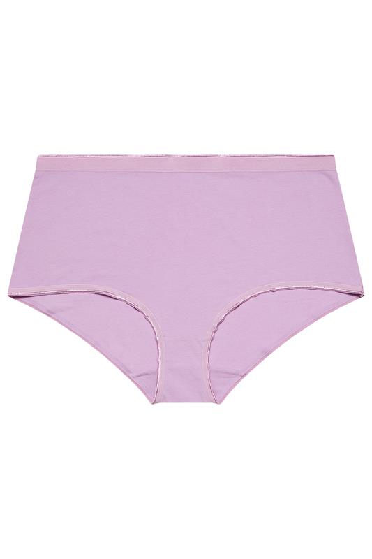 YOURSET 5 PACK Plus Size Pink & Navy Blue Floral Butterfly Full Briefs | Yours Clothing 9