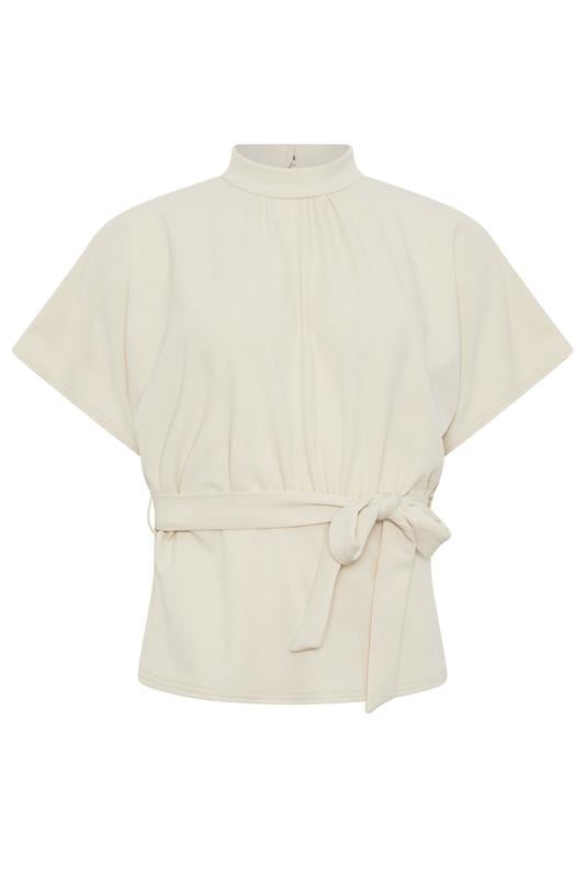 STAR Natural BrownHigh Neck Belted Top | StarByJM 5