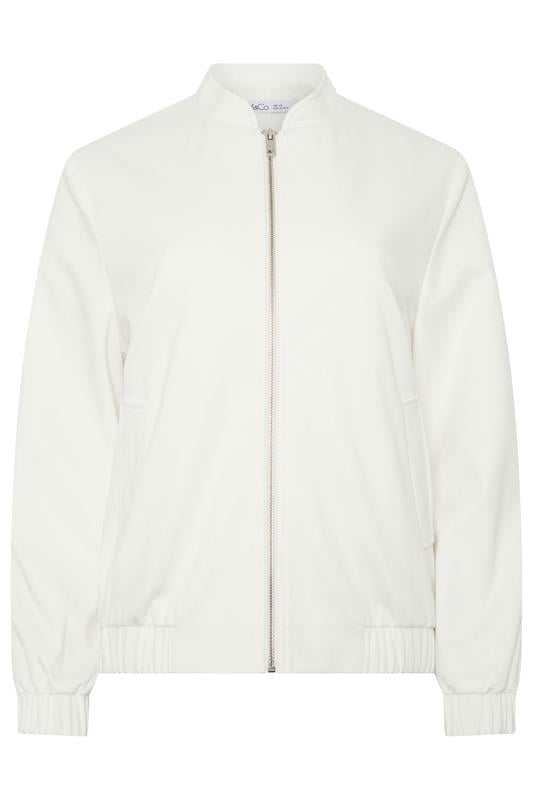 M&Co Ivory White Bomber Jacket | M&Co 5