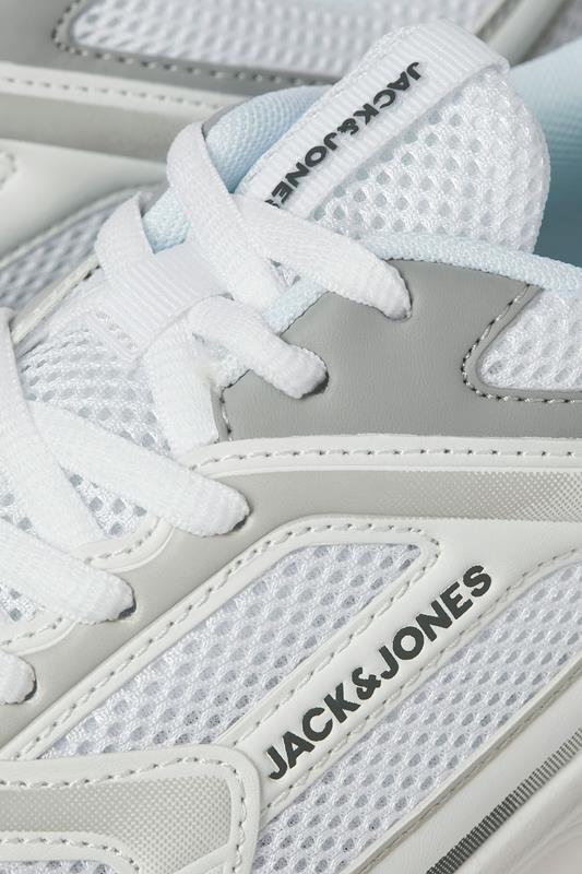 JACK & JONES White Mesh Trainer | BadRhino 5