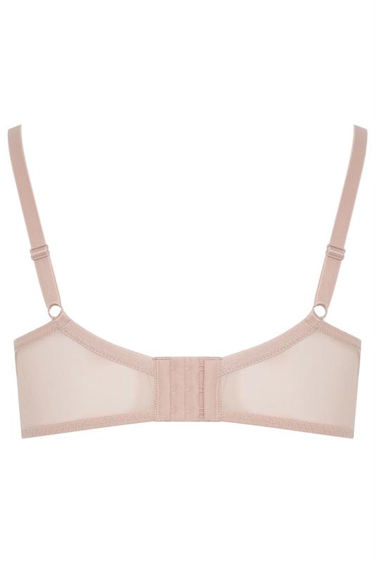 YOURS Curve Blush Pink Lace Trim Underwired Bra | Yours Clothing 6