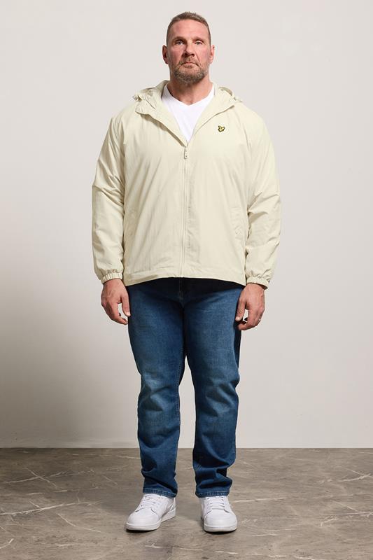 LYLE & SCOTT Big & Tall Off-White Hooded Jacket | BadRhino 1