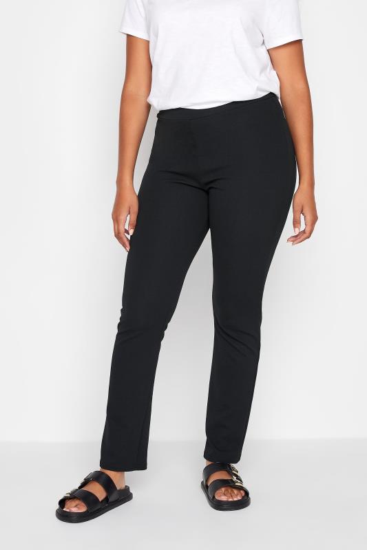 M&Co Black Pull-On Slim Leg Trousers | M&Co 1