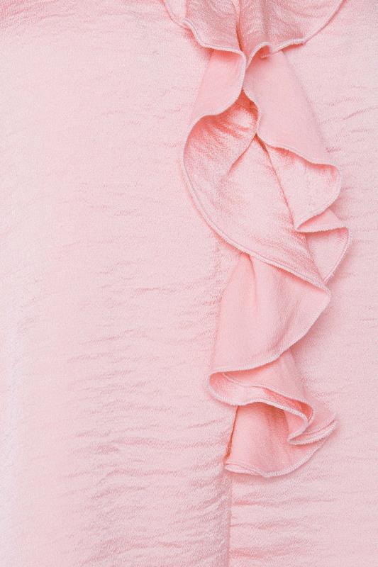 M&Co Pink Frill Satin Blouse | M&Co 5