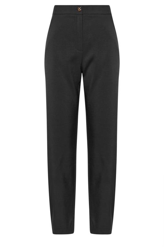 LTS Tall Black Pleated Barrel Leg Trousers | Long Tall Sally 7