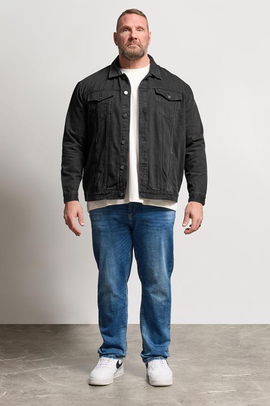 BadRhino Big & Tall Black Denim Jacket | BadRhino 4