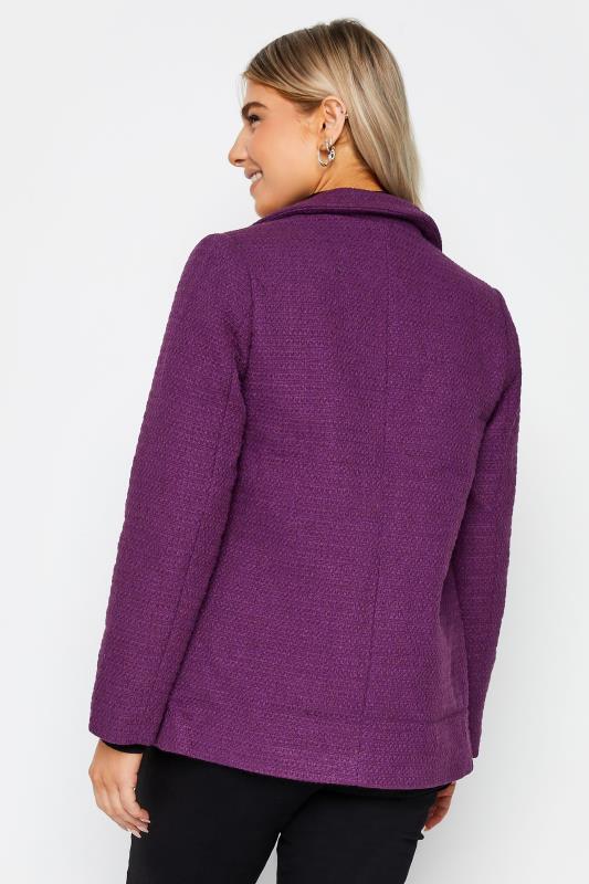 M&Co Purple Boucle Blazer | M&Co 3