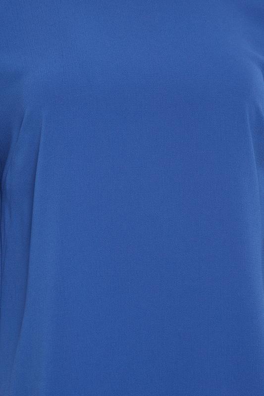 M&Co Cobalt Blue Frill Sleeve Blouse | M&Co 5