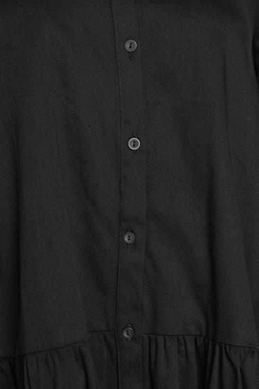 M&Co Black Frill Hem Button Through Shirt | M&Co 5