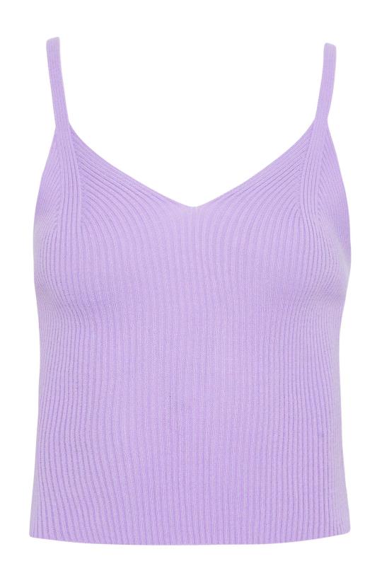 LTS Tall Women's Purple Rib Knit Cami Top | Long Tall Sally 7