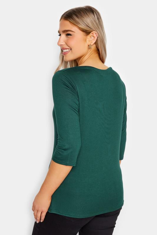 M&Co Green Pleat Neck Top | M&Co 3