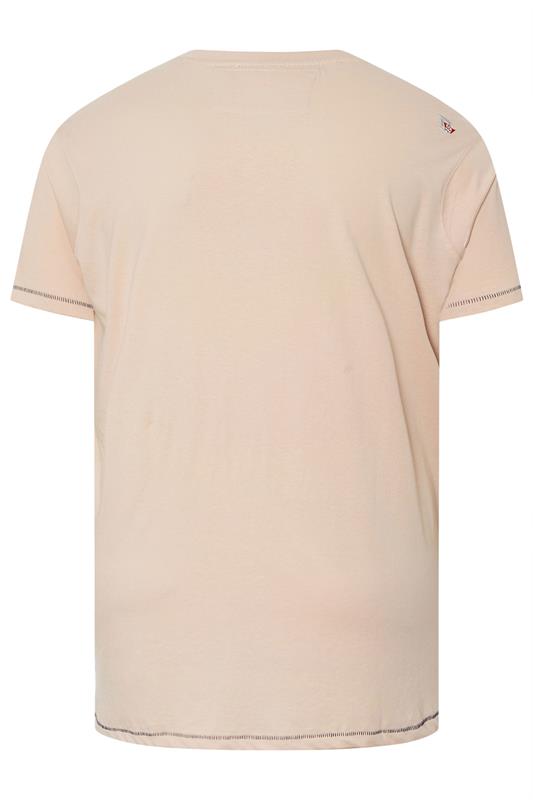 D555 Big & Tall Dusty Pink Shoal Fish T-Shirt | BadRhino 4