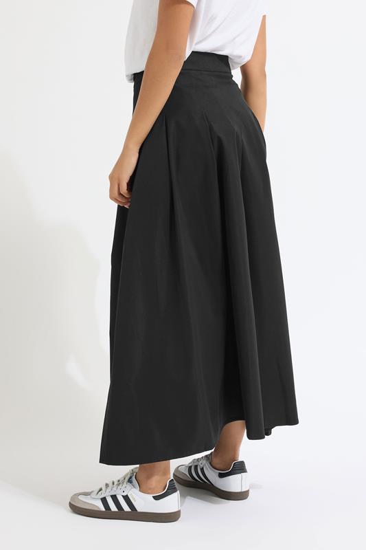 PixieGirl Petite Black Pleated Maxi Skirt | PixieGirl 4