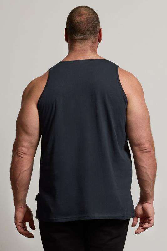 BadRhino Navy Blue Plain Vest Top | BadRhino 2