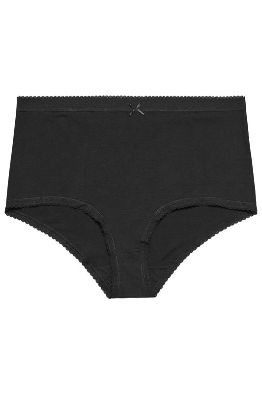 YOURSET 5 PACK Plus Size Pink & Black Floral Full Briefs | Yours Clothing 9