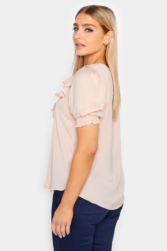 M&Co Blush Pink Frill Front Blouse | M&Co 3