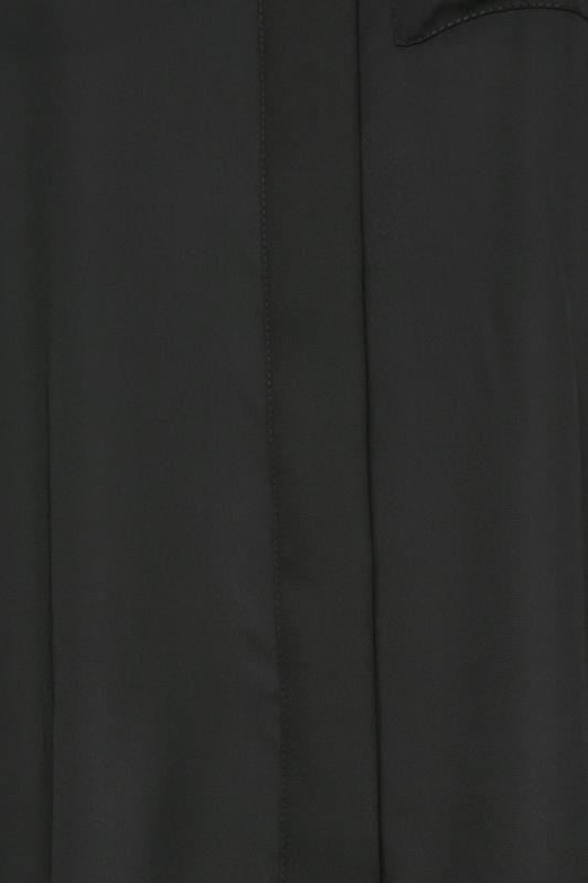 M&Co Black Satin Contrast Panel Shirt | M&Co 5