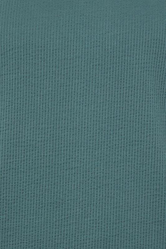 BadRhino Big & Tall Green Seersucker Textured T-Shirt | BadRhino 6