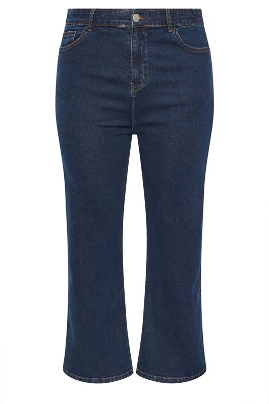 YOURS Plus Size Indigo Blue Denim Wide Leg Jeans | Yours Clothing 6