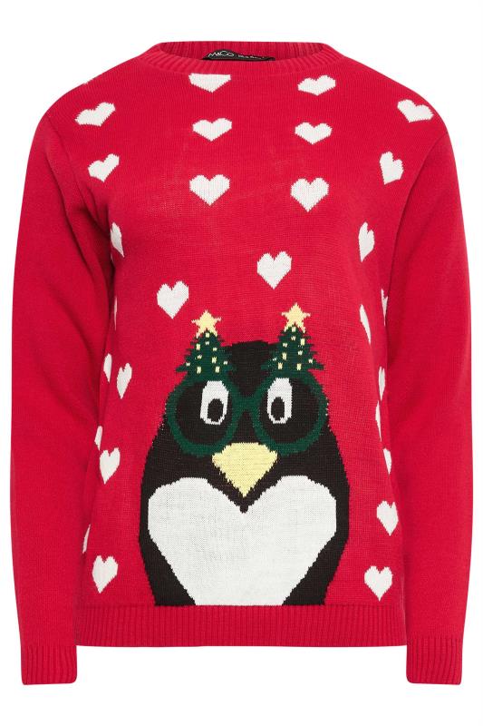 M&Co Red Penguin Christmas Jumper | M&Co 5