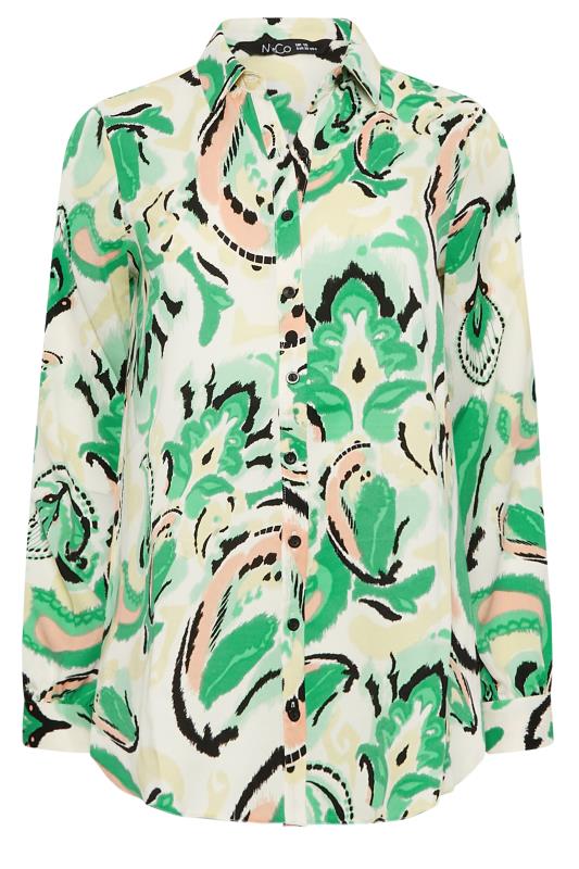 M&Co Green Paisley Print Long Sleeve Shirt | M&Co 6