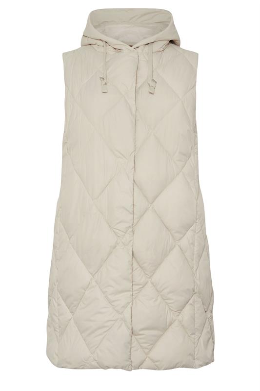 YOURS Plus Size Ivory White Midi Gilet | Yours Clothing 5