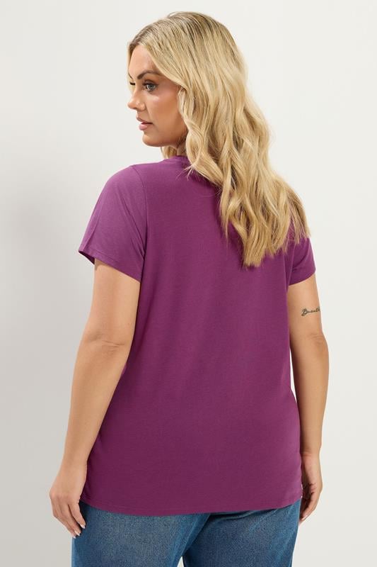 YOURSET 3 PACK Plus Size Purple & Blue Core T-Shirts | Yours Clothing 6