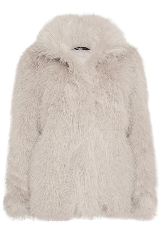 M&Co Light Grey Faux Fur Jacket | M&Co 7