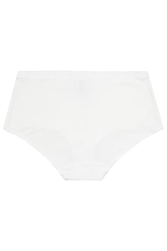 YOURSET 5 PACK Plus Size White Stretch Full Briefs | Yours Clothing  7
