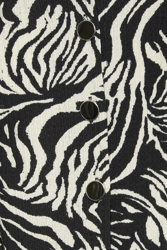 M&Co Black Zebra Print Button Through Midaxi Dress | M&Co 5