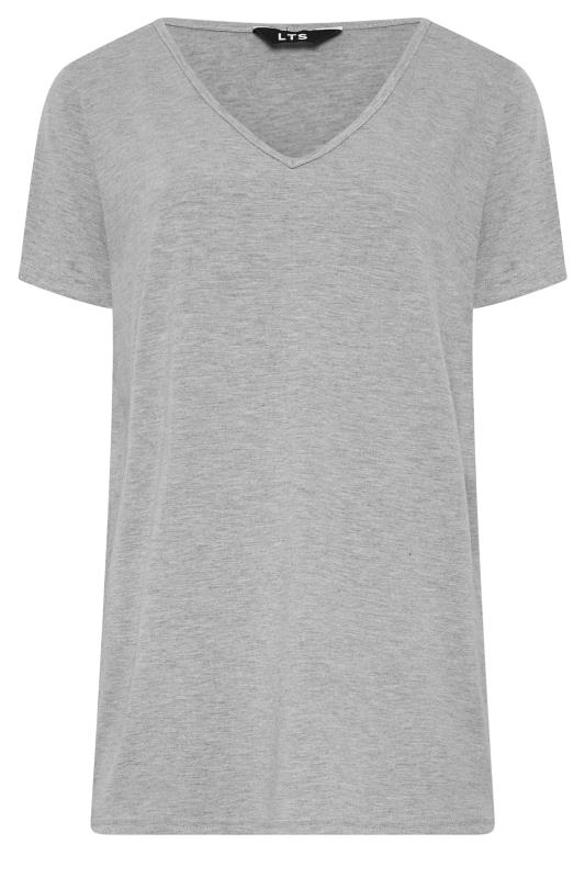 LTS Tall Women's Light Grey V-Neck T-Shirt | Long Tall Sally 6