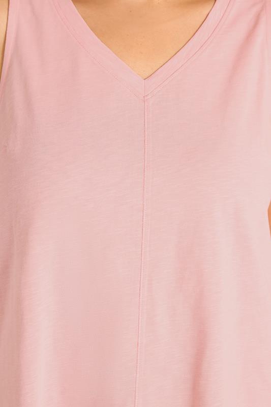 EVANS Plus Size Pink Premium Cotton Vest Top | Evans 4