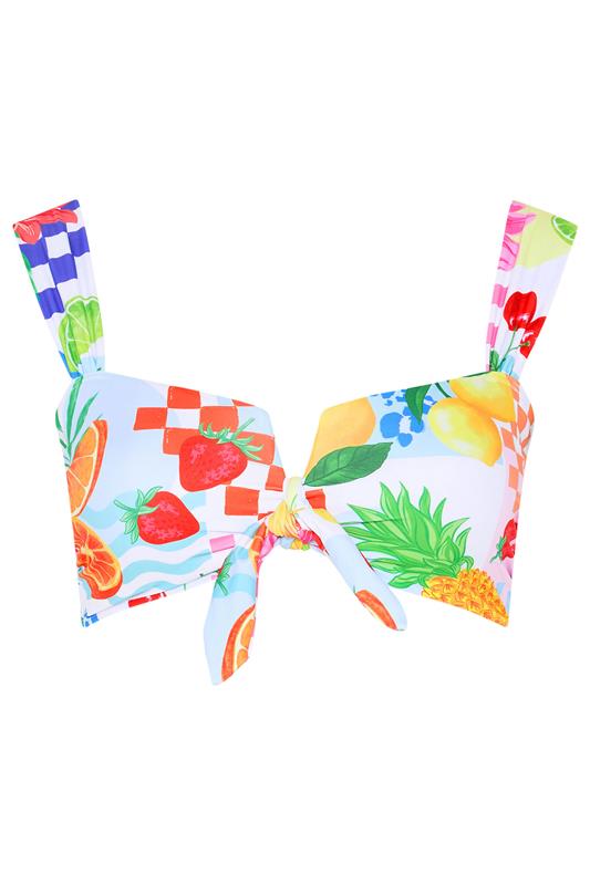 YOURS Plus Size Pink Mixed Tropical Wired Bikini Top | Yours Clothing 8