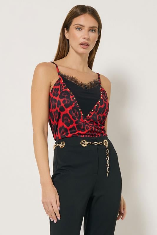 STAR Red Leopard Print Cami Top | StarByJM 1