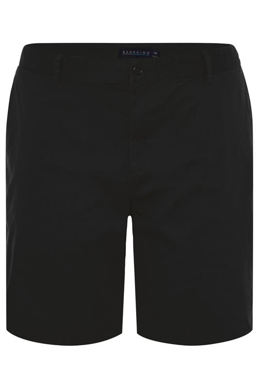 BadRhino Big & Tall 2 PACK Black & Khaki Green Stretch Chino Shorts | BadRhino 10