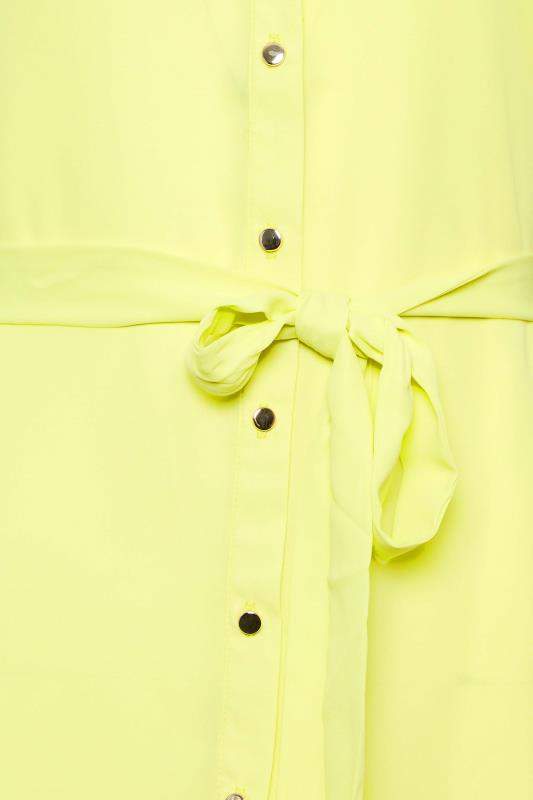 M&Co Lime Green Tie Waist Blouse | M&Co 5