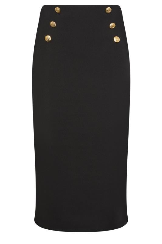 LTS Tall Womens Black Button Tube Skirt | Long Tall Sally 5