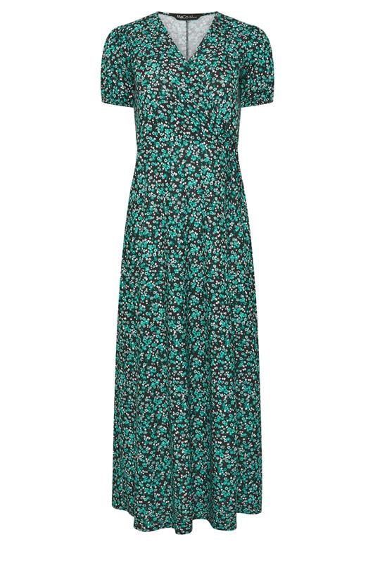 M&Co Green Ditsy Floral Sleeveless Midi Dress | M&Co