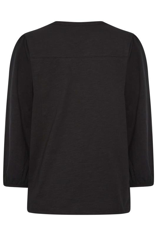 M&Co Black Button Through Cotton Shirt | M&Co  7