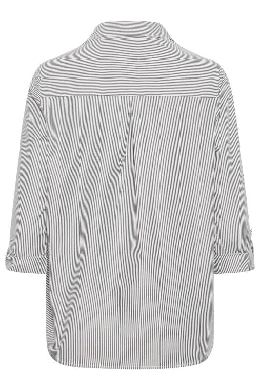 M&Co Black & White Striped Shirt | M&Co 7