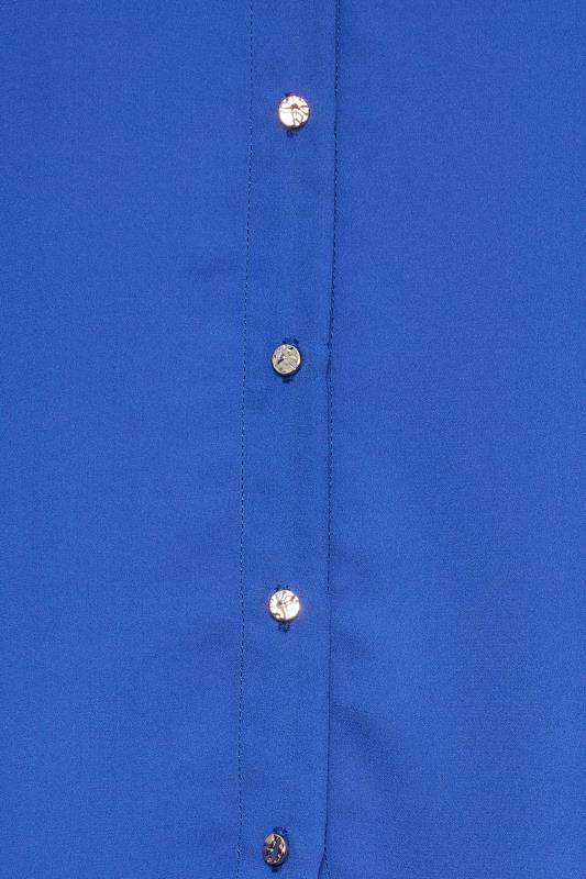 M&Co Cobalt Blue Button Through Tunic Shirt | M&Co 5