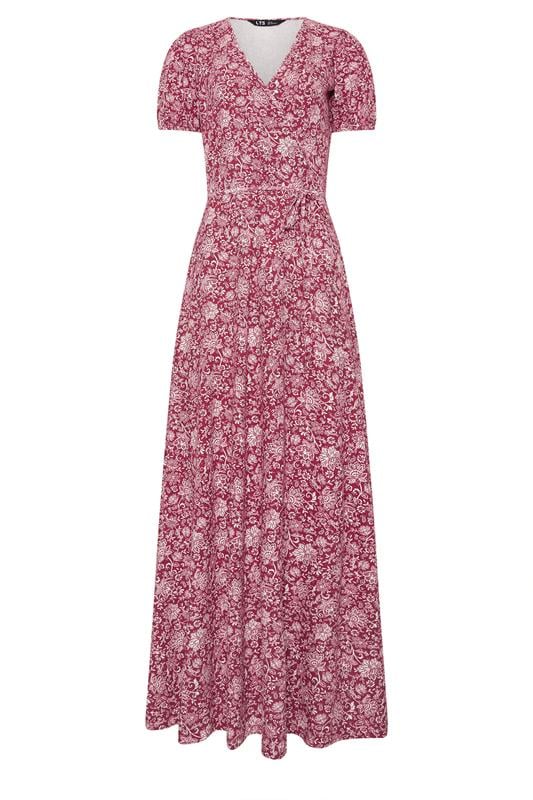 LTS Tall Women's Red Paisley Wrap Maxi Dress | Long Tall Sally 5