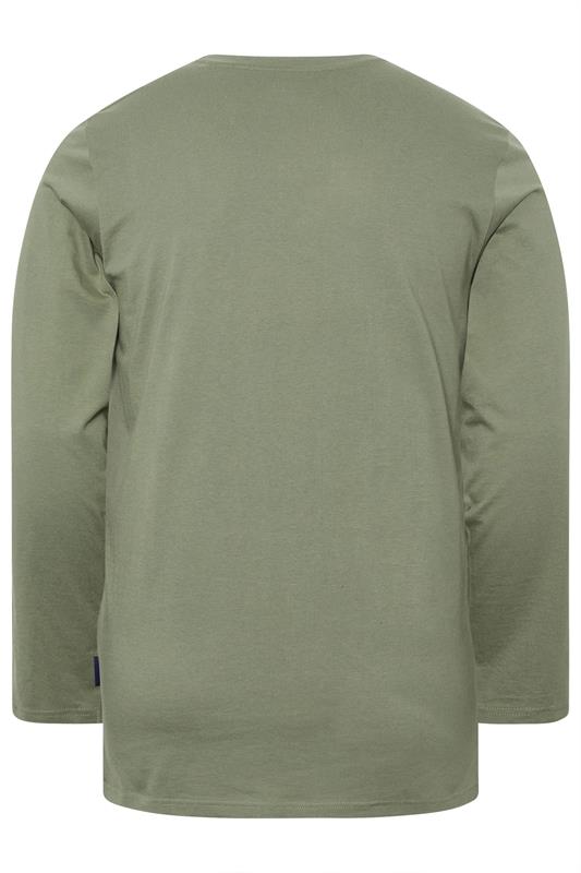 BadRhino Big & Tall Sage Green Extra Long Core Long Sleeve T-Shirt | BadRhino 7