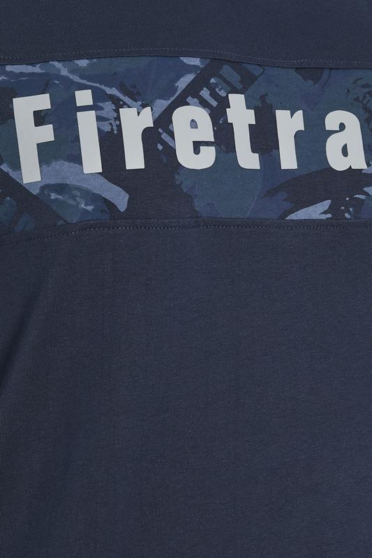FIRETRAP Big & Tall Navy Blue Logo Print T-Shirt | BadRhino 5