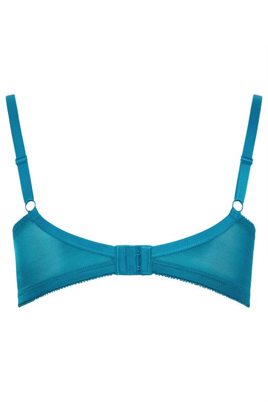 YOURS Plus Size Turquoise Green Lace Bra | Yours Clothing 7