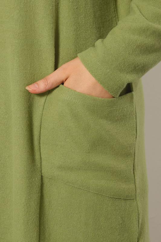 EVANS Plus Size Green Front Pocket Tunic Jumper | Evans  5