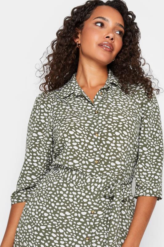 M&Co Green Spot Print Shirt Dress | M&Co 4